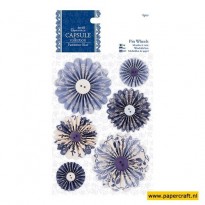 Parisienne Blue Pin Wheels