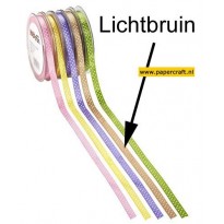 Lint met Punten Lichtbruin