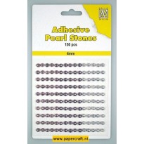 Adhesive Pearls 4 mm, 3 colors Purple