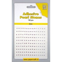 Adhesive Pearls 2 mm, 3 colors Purple