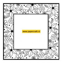 UMS589 Floral Doodle Square