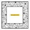 UMS589 Floral Doodle Square
