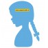 LR0350 Silhouette Girl with Braids