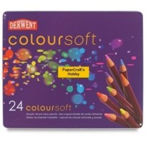 Derwent in metalen etui - 24 stuks