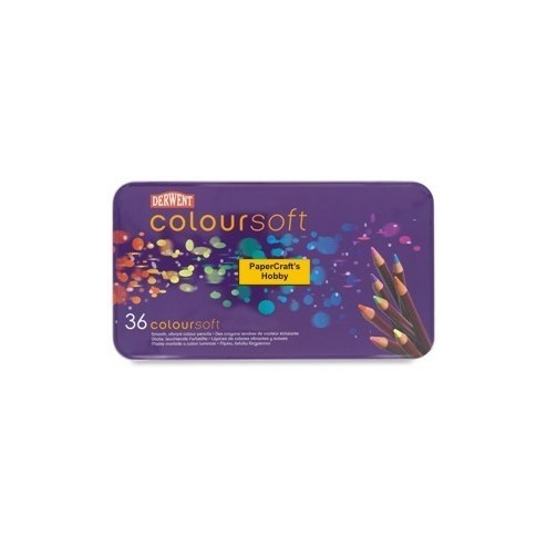 Derwent in metalen etui - 36 stuks