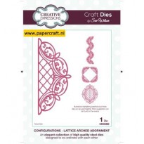 CED6302 Lattice Arched Adornment