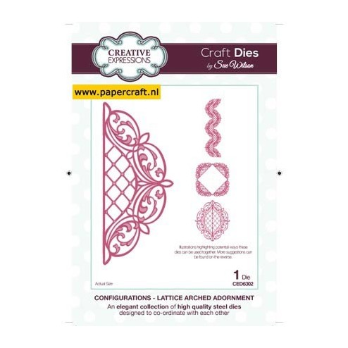 CED6302 Lattice Arched Adornment