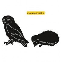 CR1339 Tiny’s Animals Owl & Hedge Hog