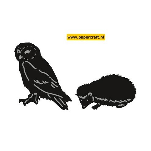 CR1339 Tiny’s Animals Owl & Hedge Hog