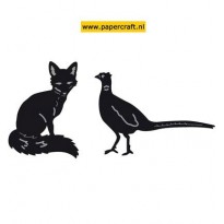 CR1341 Tiny's Animals Fox & Pheasant