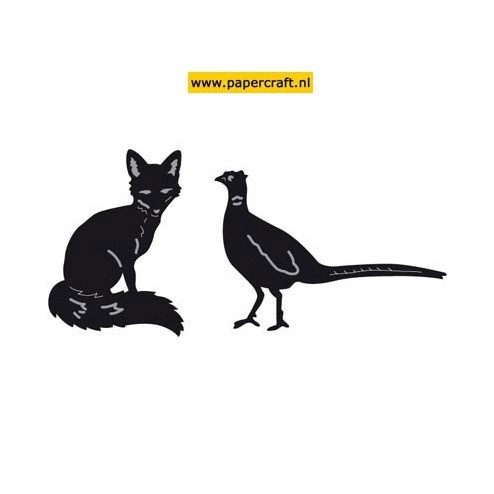 CR1341 Tiny's Animals Fox & Pheasant