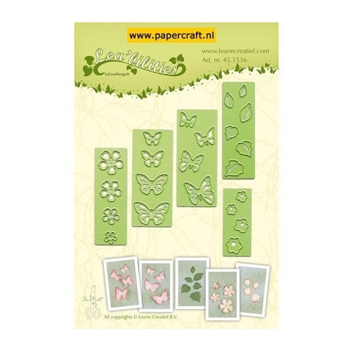 45.1536 Small Butterflies & Flowers