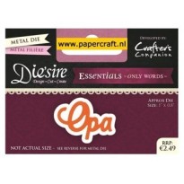 Crafter's Companion Snijmal Opa  uit de Die'sire Essentials collectie, code: DS-E-W-04