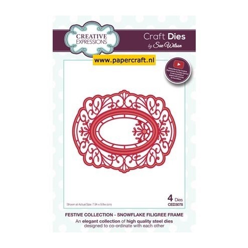 CED3078 Snowflake Filigree Frame