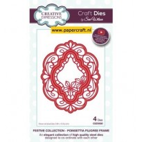 CED3050 Poinsettia Filigree Frame