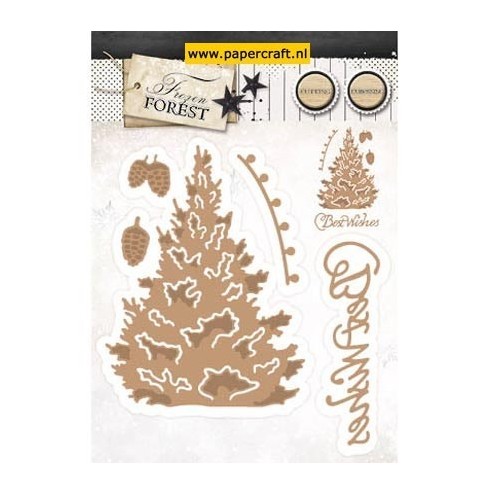 Frozen Forest Stencil 14