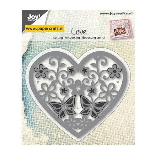 6002/0664 Hart Bloemen Vlinders