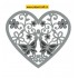 6002/0664 Hart Bloemen Vlinders