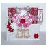 6002/0664 Hart Bloemen Vlinders