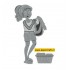 6002/0674 Woman & Laundry Basket