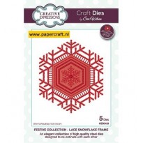CED3123 Lace Snowflake Frame
