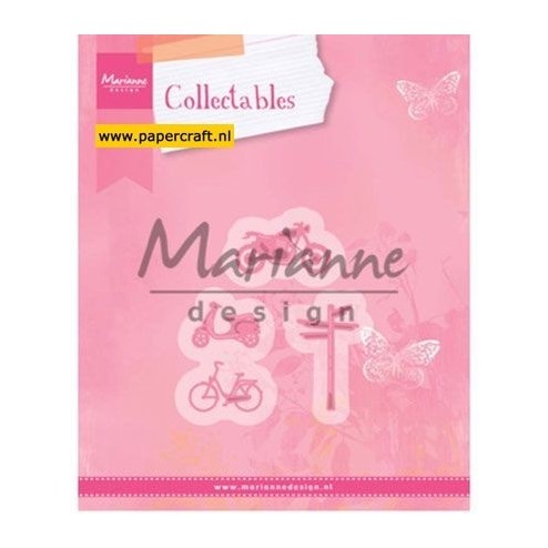 COL1436 Village Decoration Set 4 Bycicle
