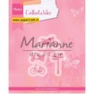 COL1436 Village Decoration Set 4 Bycicle