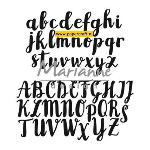 CR1416 Brush Alphabet