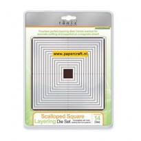 Scalloped Square Layering Die Set