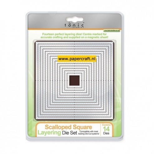 Scalloped Square Layering Die Set