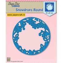 SDB009 Snowdrops Round