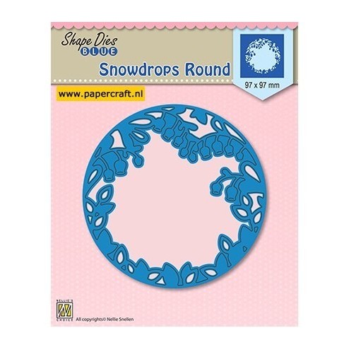SDB009 Snowdrops Round