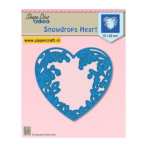 SDB008 Snowdrops Heart