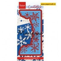 LR0498 Snowflakes Border