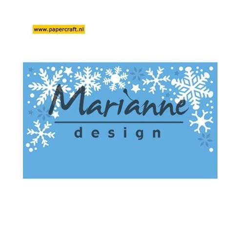 LR0498 Snowflakes Border