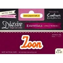 Crafter's Companion Snijmal Zoon  uit de Die'sire Essentials collectie, code: DS-E-W-02