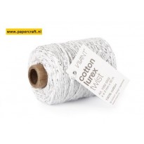Lurex Twist Wit Zilver