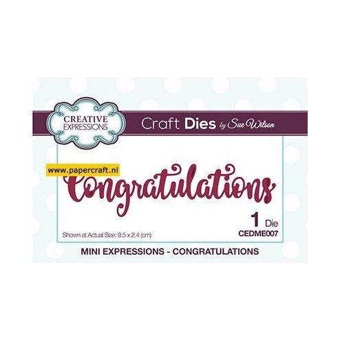 CEDME007 Congratulations