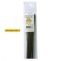 Paper Wrapped Wire Dark Green