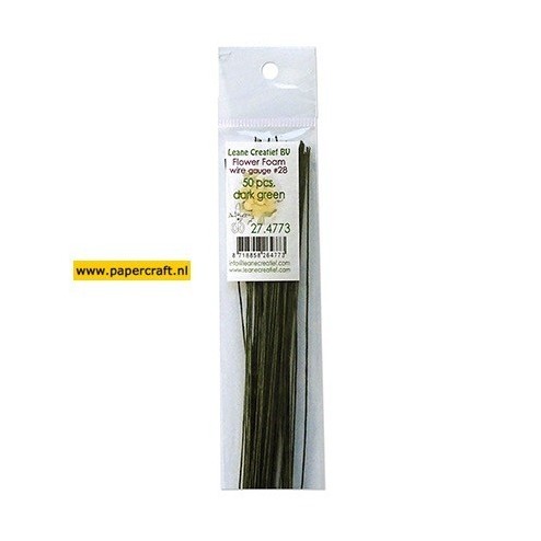 Paper Wrapped Wire Dark Green