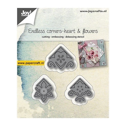 6002/1091 Endless Corners Heart & Flowers