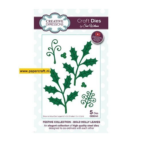 CED3141 Bold Holly Leaves