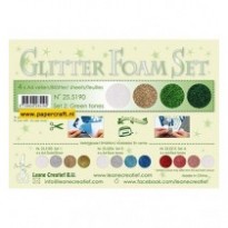 25.5190 Set 2 Glitter Green Gold Silver