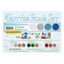25.5206 Set 3 Glitter Blue White Silver