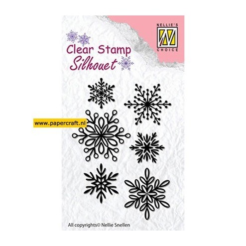 SIL039 6 Snowflakes