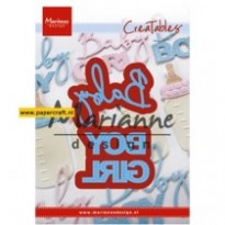 LR0576 Baby Text Boy & Girl
