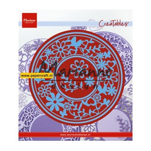 LR0574 Flower Frame Round
