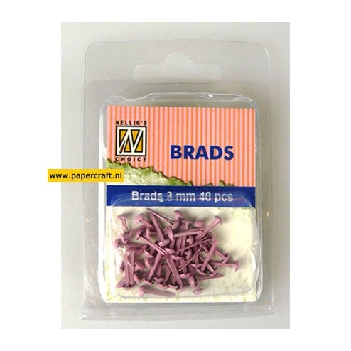 Floral Brads Baby Rose