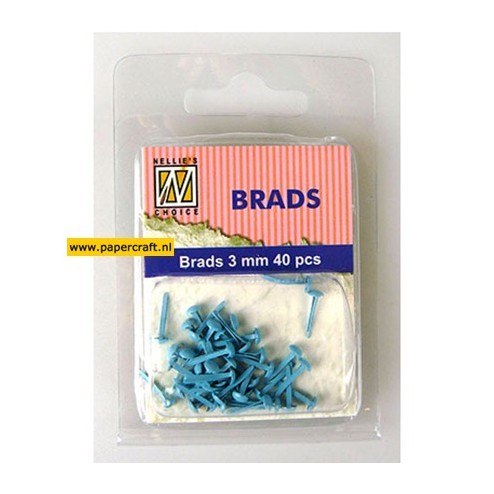 Floral Brads Baby Blauw