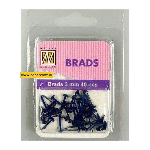 Floral Brads Donkerblauw